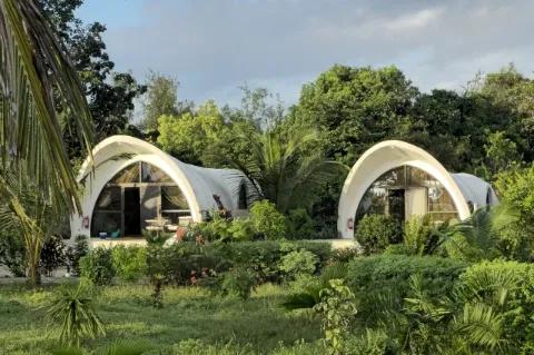 Blick auf die Garden View Villas des Zanziblue Wave Hotels auf Sansibar, Tansania