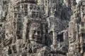 Die berühmten steinernen Gesichter des Bayon Tempels in Angkor, Kambodscha.