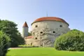Historische Stadtmauer und der Turm Kiek in de Kök in Tallinn, Estland.