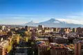 Panorama von Eriwan mit dem Ararat.