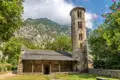Romanische Kirche Sant Joan de Caselles in den Pyrenäen.