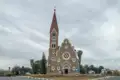 Christuskirche in Windhoek, Namibia, ein historisches Wahrzeichen.