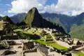 Die Ruinen von Machu Picchu, eine alte Inka-Stätte in den peruanischen Anden.