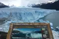 Aussichtspunkt mit Informationstafel zum Perito-Moreno-Gletscher im Nationalpark Los Glaciares.