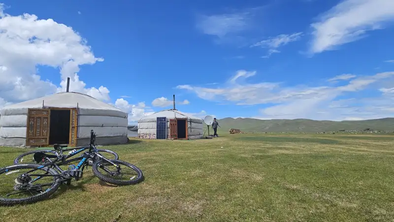 Jurte Gercamp Nomaden Radreise Mongolei