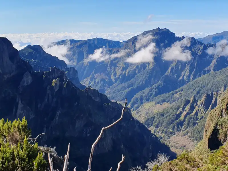 Aussicht auf die Berge.