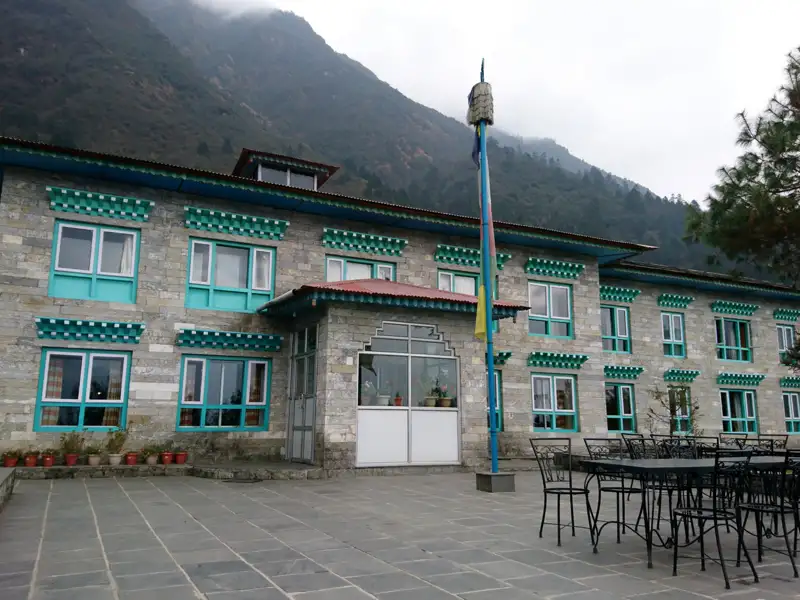 Unterkunft der Reise in den Bergen.