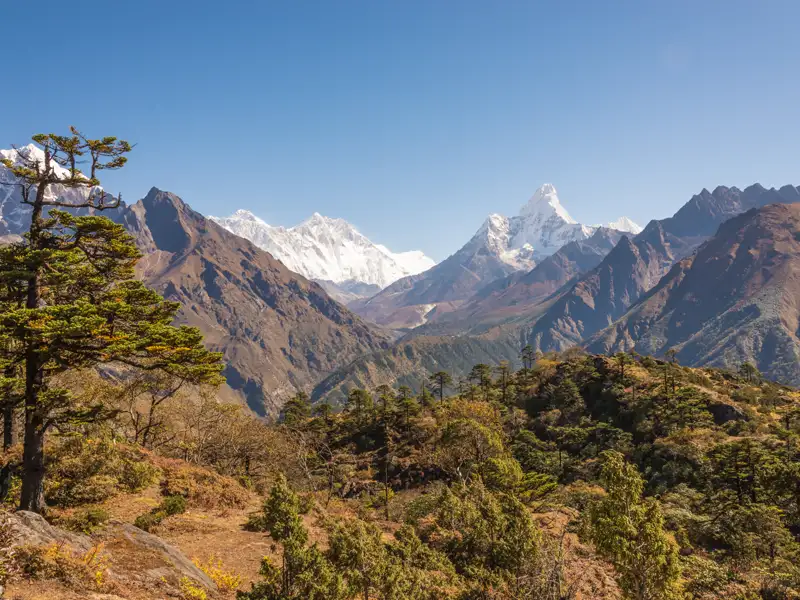 Aussicht auf die Himalaya-Berge.