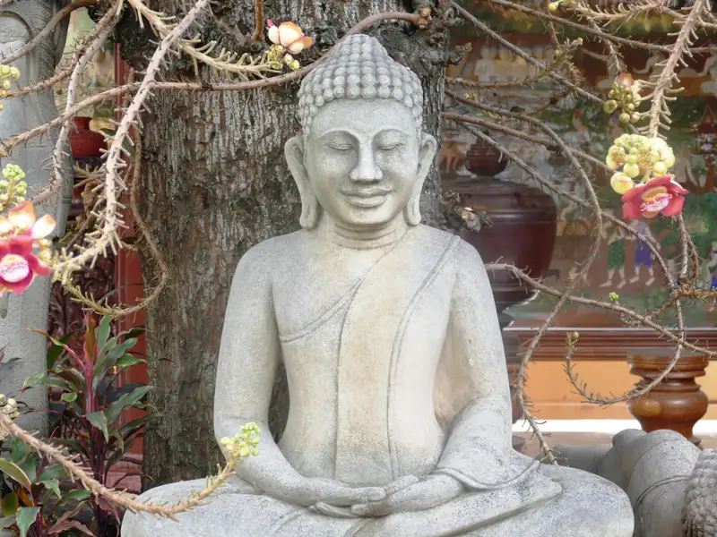 Meditierende Buddha-Statue