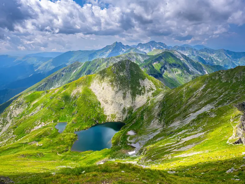 Bergseen in den Bergen.