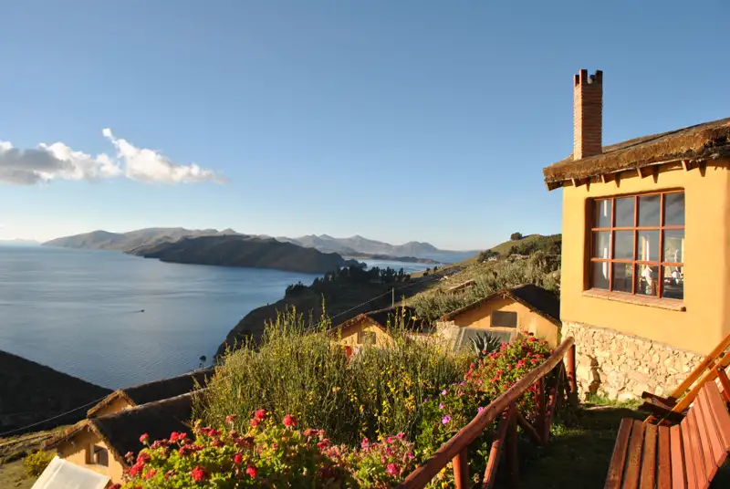 Unterkunft mit Seeblick.