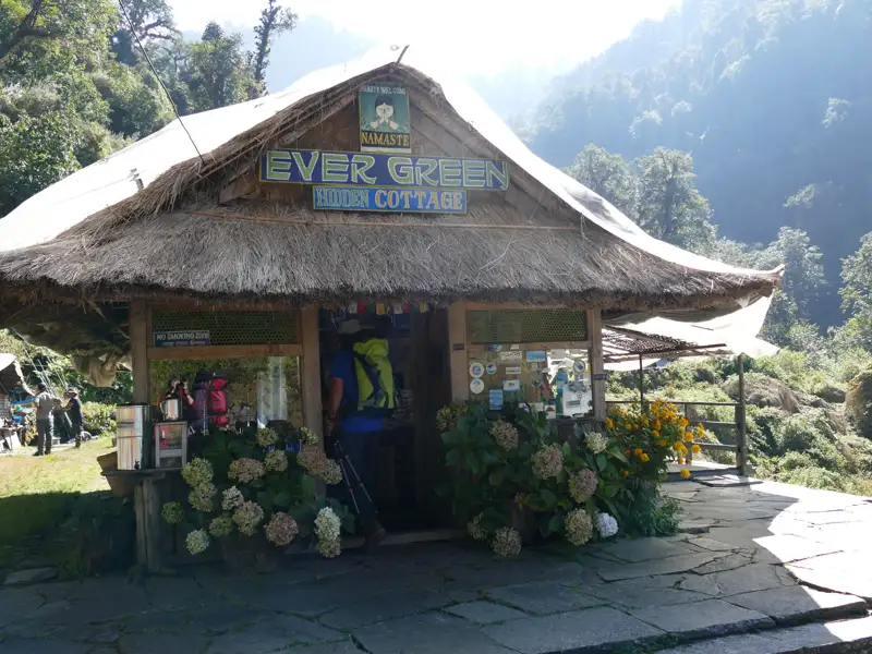 Rast im Ever Green Hidden Cottage.