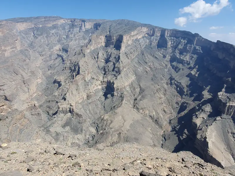 Felsige Schluchtlandschaft.
