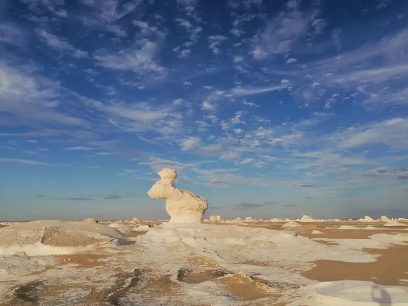 Kalksteinformation in der Weißen Wüste.