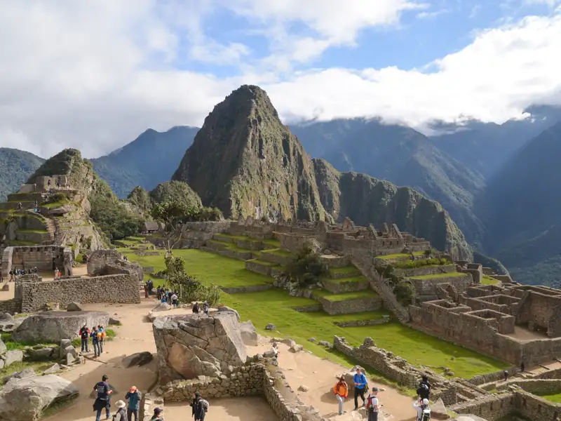 Ruinen von Machu Picchu in den Anden.