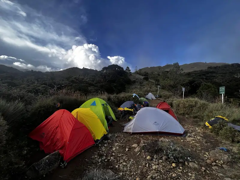 Unterkunft für die Bergtour.