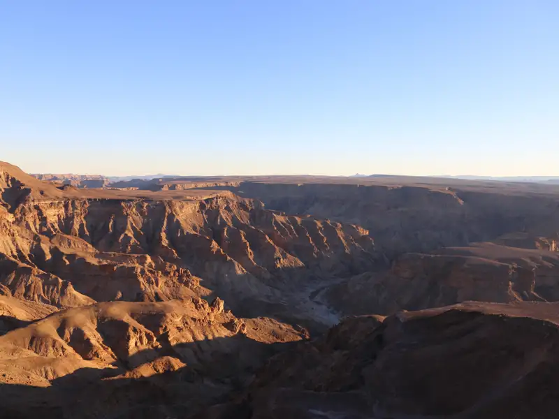 Panoramablick auf den Fish River Canyon.