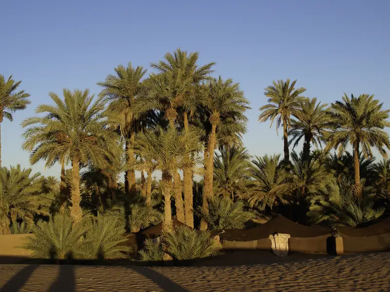 Traditionelle Lehmarchitektur einer Siedlung.