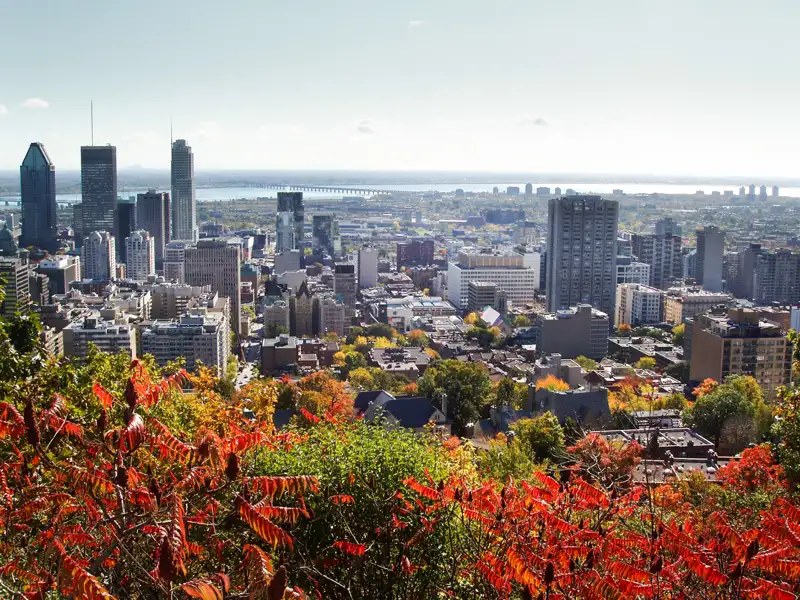 Ausblick auf die Stadt Montreal.
