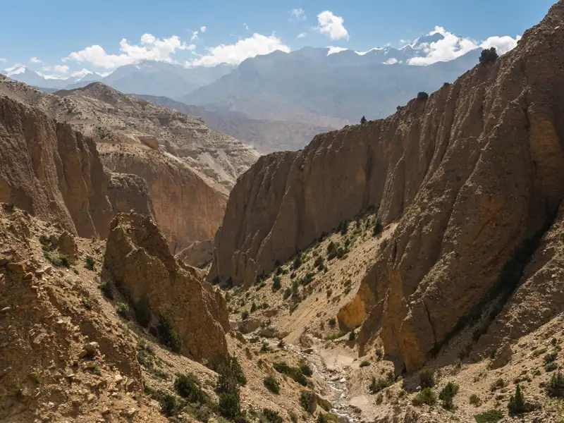 Spektakuläre Felsschlucht im Gebirge.