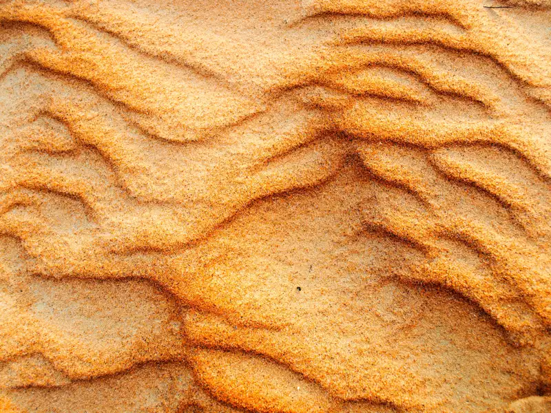 Detaillierte Ansicht von Sandwellen.